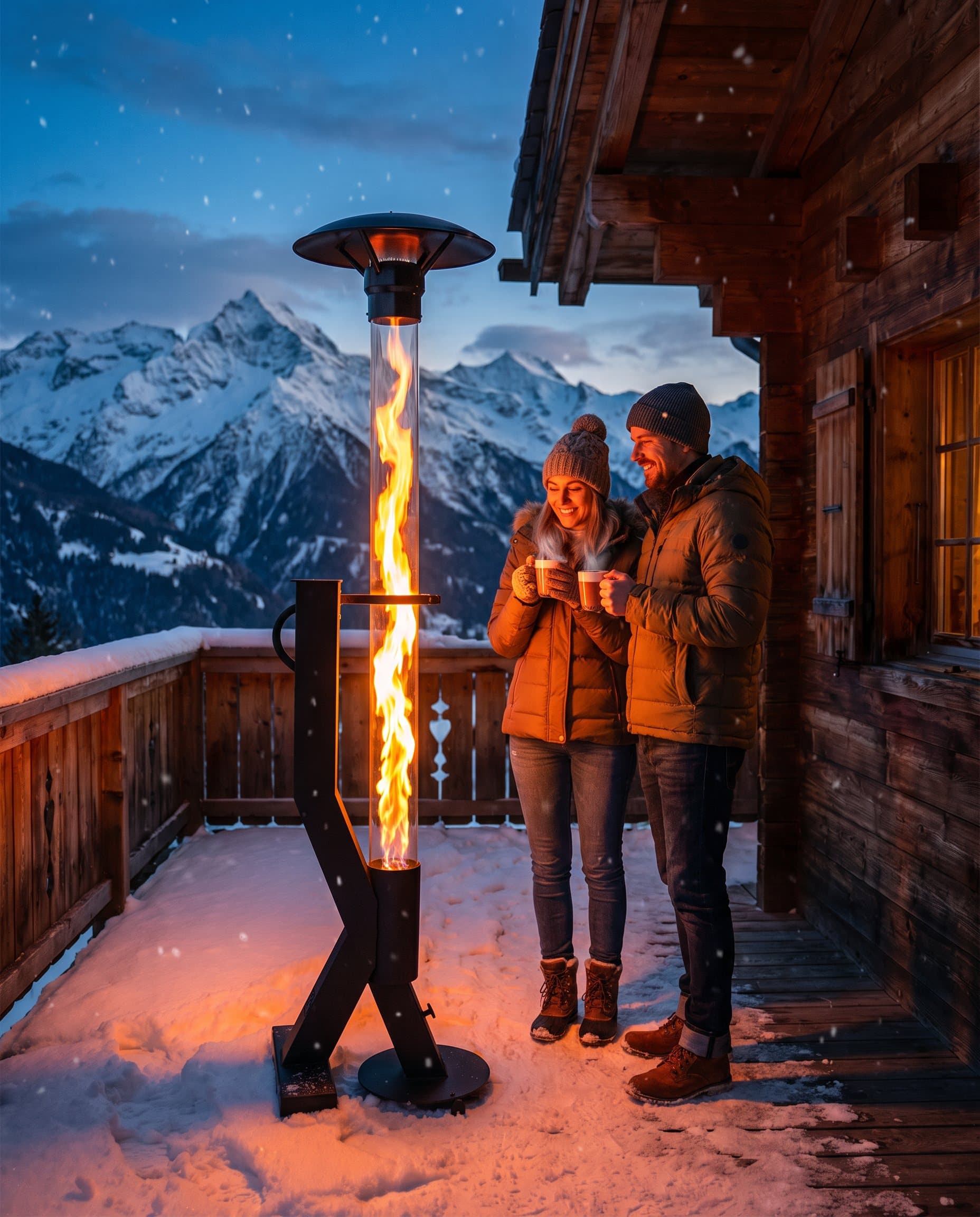 Feuertube – Chalet im Winter